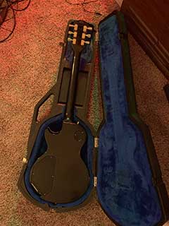 Bob Welch Black Les Paul Custom with Roland Electronics