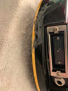 Bob Welch Black Les Paul Custom with Roland Electronics