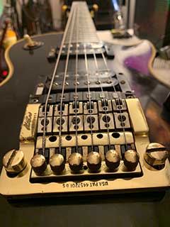 Bob Welch Black Les Paul Custom with Roland Electronics